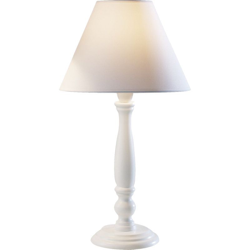Boswell Solid Wood Table Lamp, White