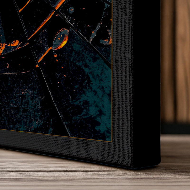 Balloon at Dawn Modern - Wrapped Canvas, 36x24 - 91.4 x 61.0 cm, Black Border
