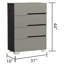 Skyline Modern 5-Piece Lacquer Bedroom Set with LED Headboard-1781000321