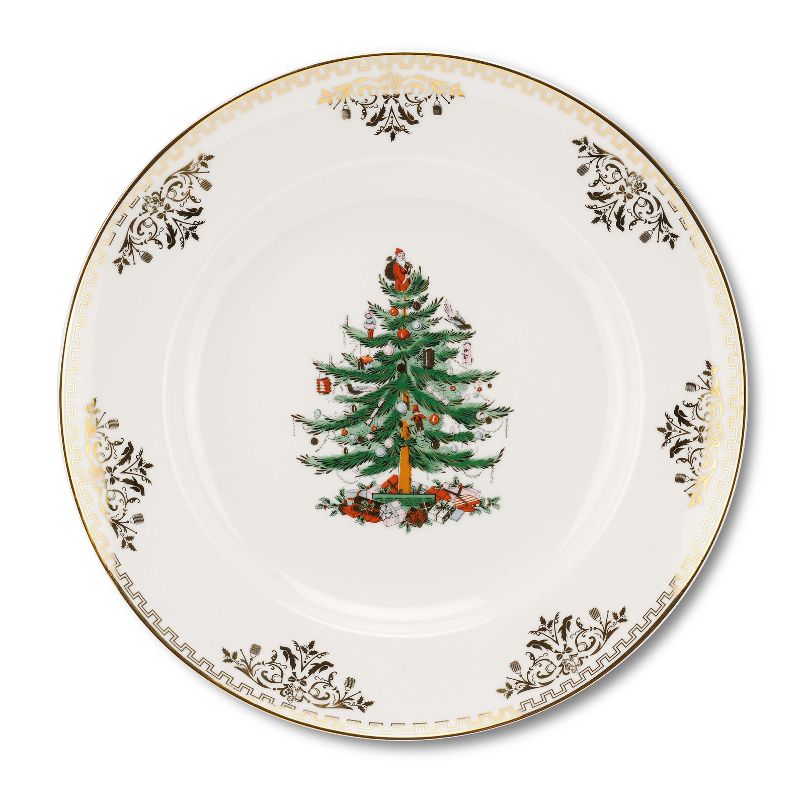 Spode Christmas Tree Gold Dinner Plate