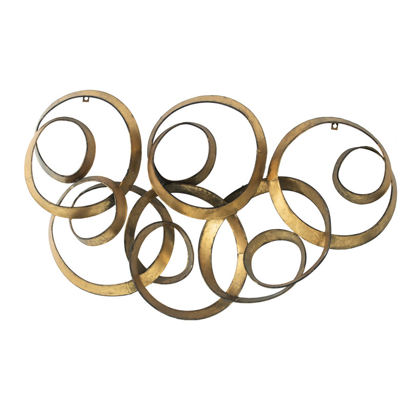 38.5X22x4.2" Gold Leaf Wall Trim Piece, Living Room Bedroom Office Decoration, Metal Formation, Easy Installation Process, Iron Product Feature 38.5X22x4.2", Adornment, Robust Structure, Convenient