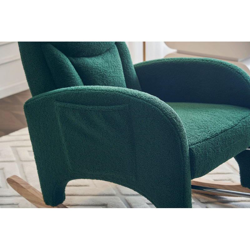 Chaise berçante Teddy, Vert