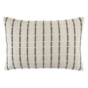 Saro Striped Cotton Throw Pillow & Reviews | Wayfair