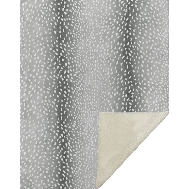 Jeté en sherpa Addison, Gris