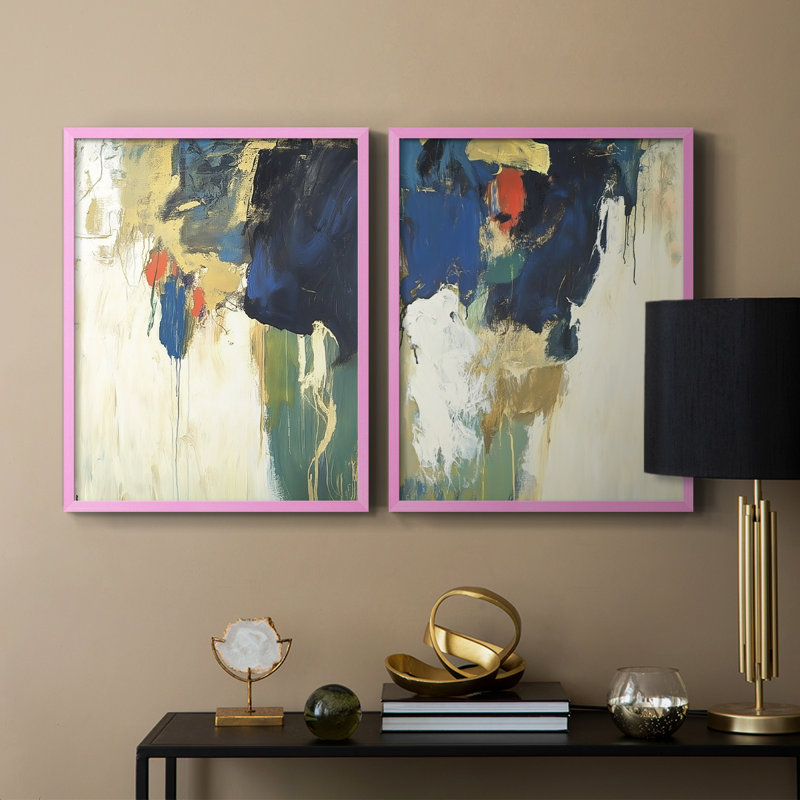 Série ABSTRACT DCCDVXVII - reproduction encadrée de qualité supérieure - prête à être accrochée - aucun clou requis - aucun clou requis