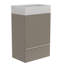 Gada-20F-302 Meuble-lavabo rayé en cachemire gris de 20 po SANS lavabo, armoire de salle de bain autoportante pour salle de bain moderne, KD