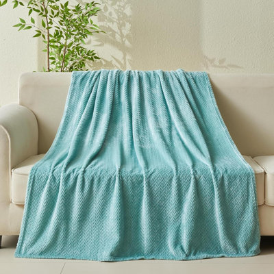 Jeté super doux en flanelle soyeuse Coral Premium