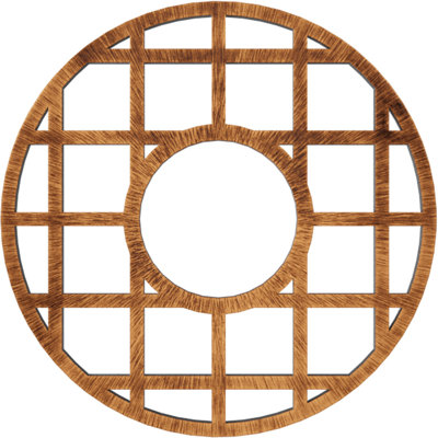 Médaillon de plafond architectural en PVC de qualité architecturale 32 po x P 11,58 po x P 1 po O'Neal