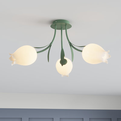 Plafonnier semi-encastré 3 lumières G9
