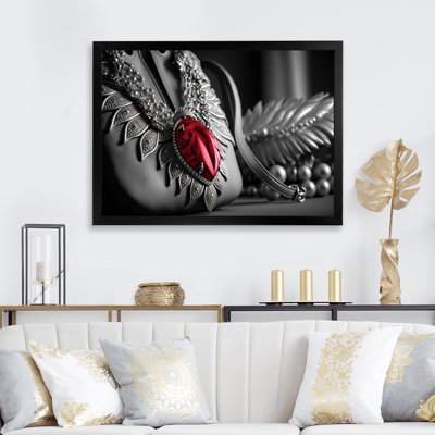 " Vintage Glam Accessories In Red And Black II "