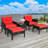 Choudhury 4 - Person Patio Conversation Set with Cushions-1202985072