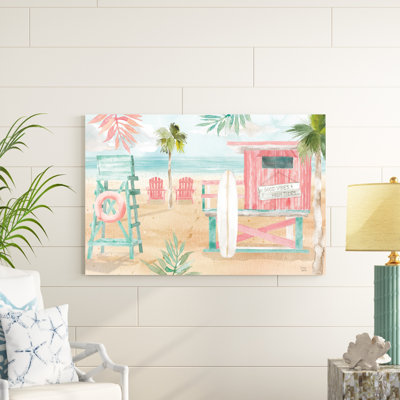 «Surfs up II» par Dina June - reproduction d'art sur toile tendue