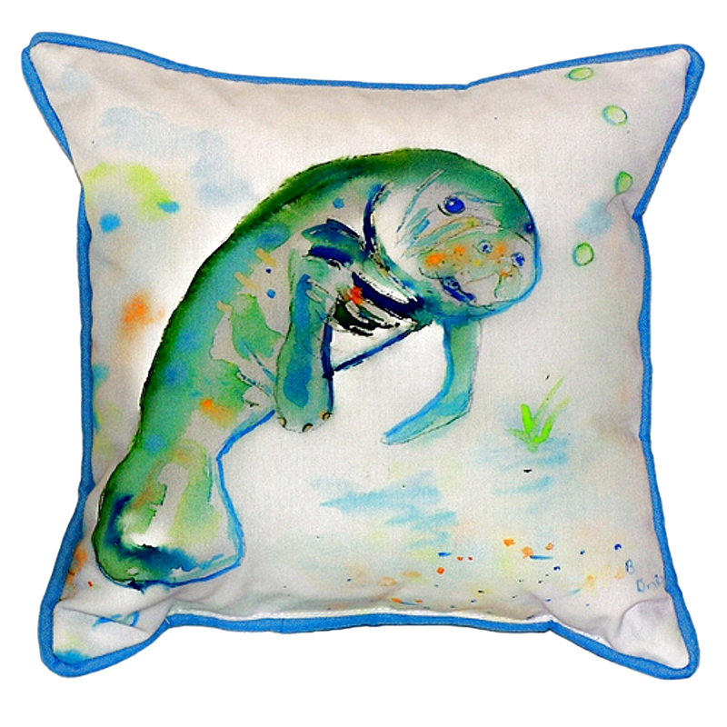 Housse et insert de coussin carré extérieur Manatee Manatee, Petit