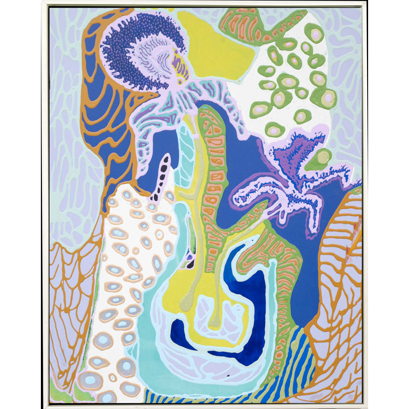 Two Orchids, 60" H x 48" W