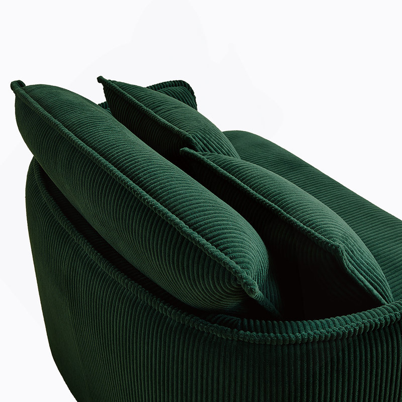 Fauteuil convertible polyvalent avec repose-pieds pour espaces compacts, Vert