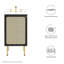 Base de meuble-lavabo simple 17 po. Modway-93811791