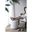Art French Country Home Decor - 5 articles: plante artificielle, vase, plateaux, tabouret, table d'appoint contemporaine avec tabouret et inclus