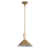 Antique Brass Shade/ Travertine Stone selected