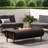 Fire Pit 50,000Btu - Dark Gray Iron Rectangular Patio Heating Equipment 50000 Outdoor Comfort Option