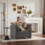 Fauteuil d'appoint simple en chenille de style moderne