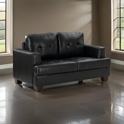 Jodilynn 64'' Faux Leather Loveseat