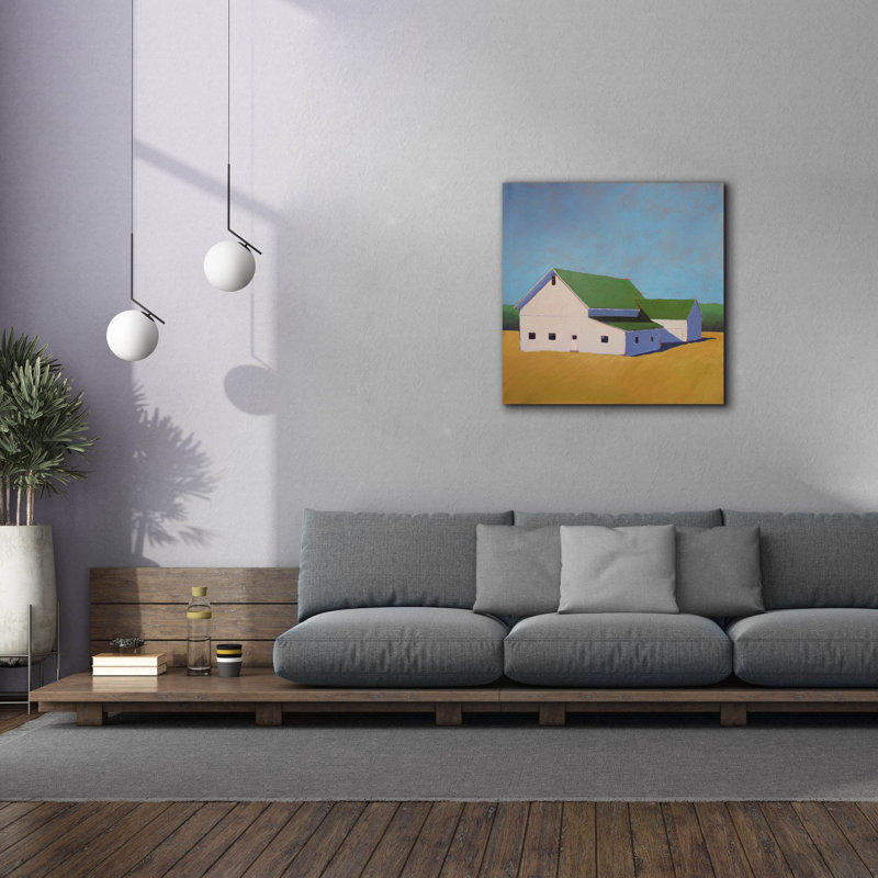 Toile épique Graffiti «Homestead Barn 7» par Carol Young, 37 po x 37 po