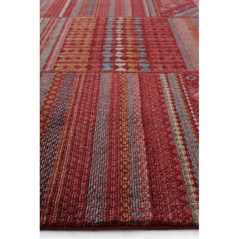 Leilla Rectangle Oriental Tencel Hand Woven Indoor / Outdoor Area Rug, Rectangle 5'6" x 7'10"