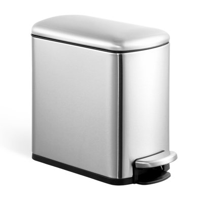 Stainless Steel Step On Kitchen Trash Can - 1.5 Gallons