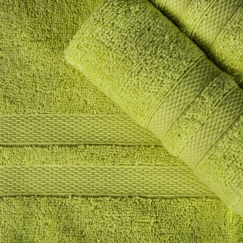 Ensemble de serviettes 3 pièces 100% coton Charie, Céleri