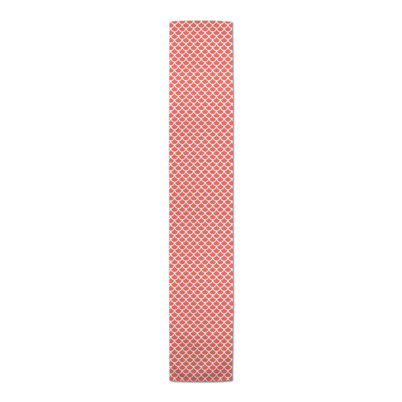 Chemin de table Chelene, 72 po x 16 po, Pétoncle, Rose