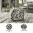 Kynzee  Geometric Pouf Ottoman