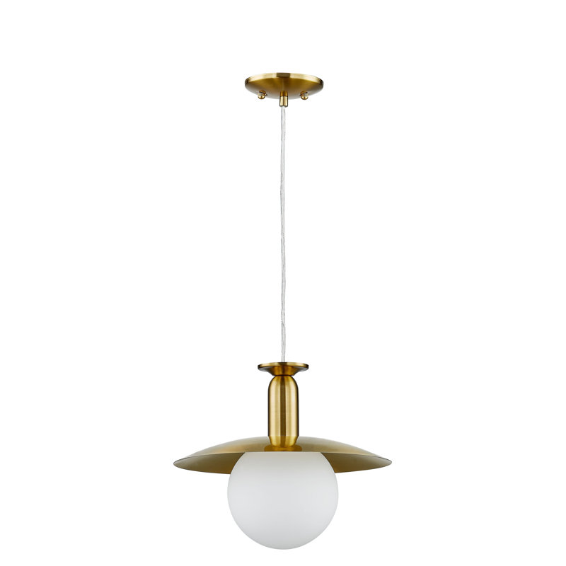 Luminaire suspendu en métal Janice, doré