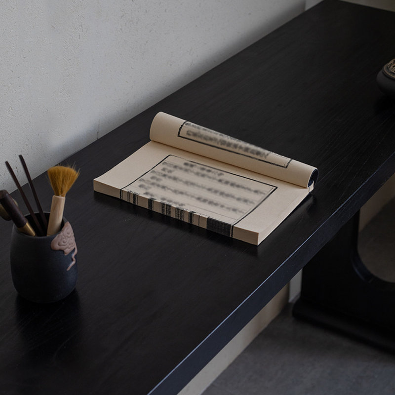 Chinese style modern simple black console table