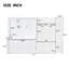 Grand lit avec mécanisme et mouvement hydraulique - Système de support de matelas confortable blanc