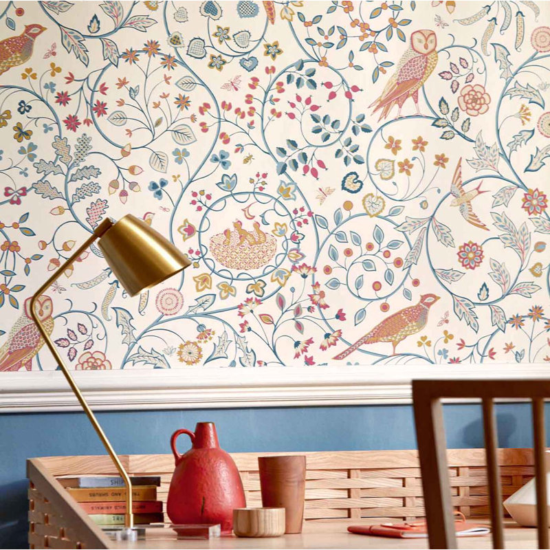 Newill Wallpaper, Peppermint Russet