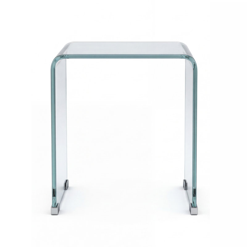 Table basse moderne en verre trempé Kerin