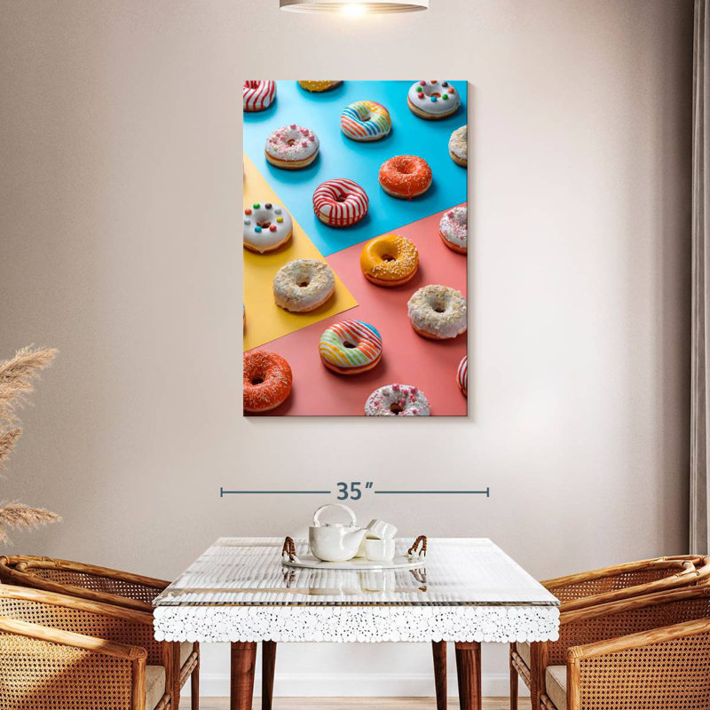 Yarlin Assorted Glazed Doughnuts, 45" H x 30" W
