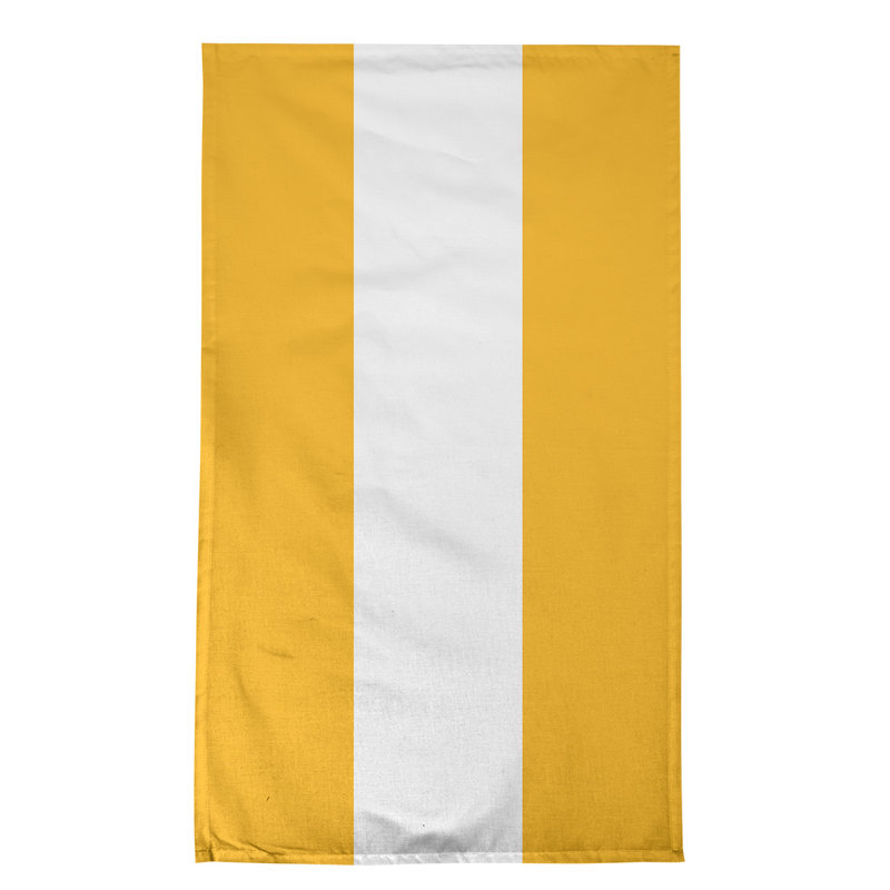 Anaheim Stripe Tea Towel Kitchen Towel, Poly Twill, Pittsburgh Gold/White/Pittsburgh Gold