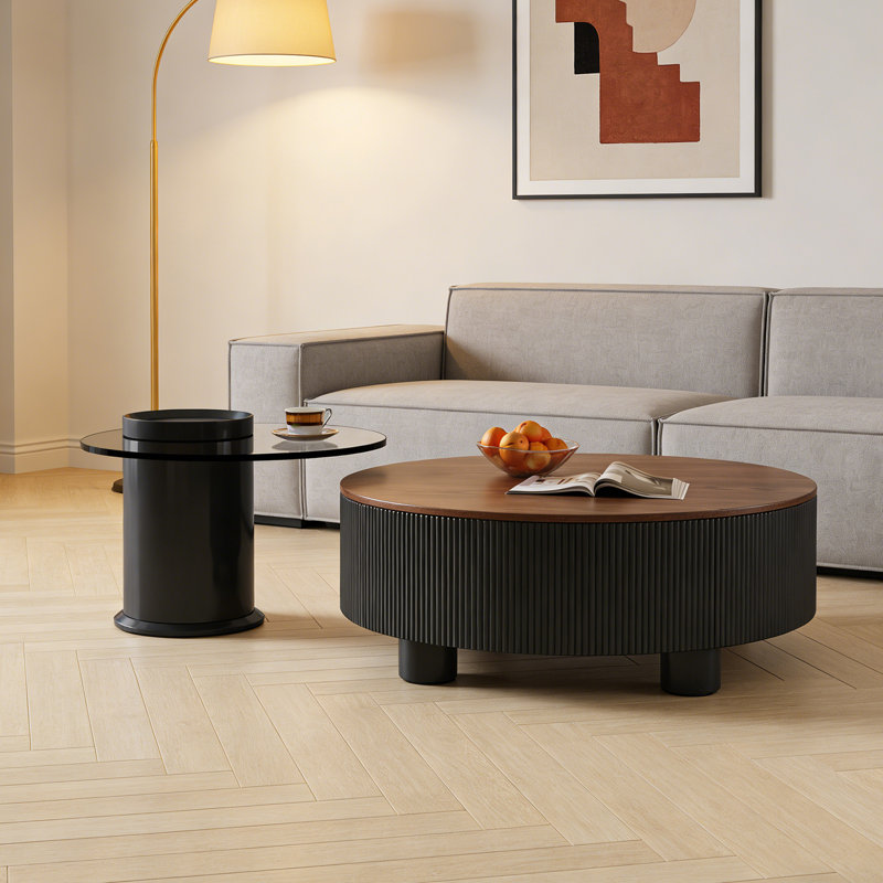 Hakon, H 12,59 po x L 31,49 po x l 31,49 po, Noir