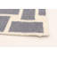 Tapis gris foncé en laine à tissage plat Cheboygan