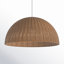Pippa 1-Light Rattan Woven Pendant-409179973