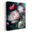 Art mural abstrait contemporain pivoines Lucious