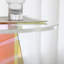 Table de bout en acrylique Table d'appoint ronde transparente Table d'appoint moderne Table d'appoint irisée