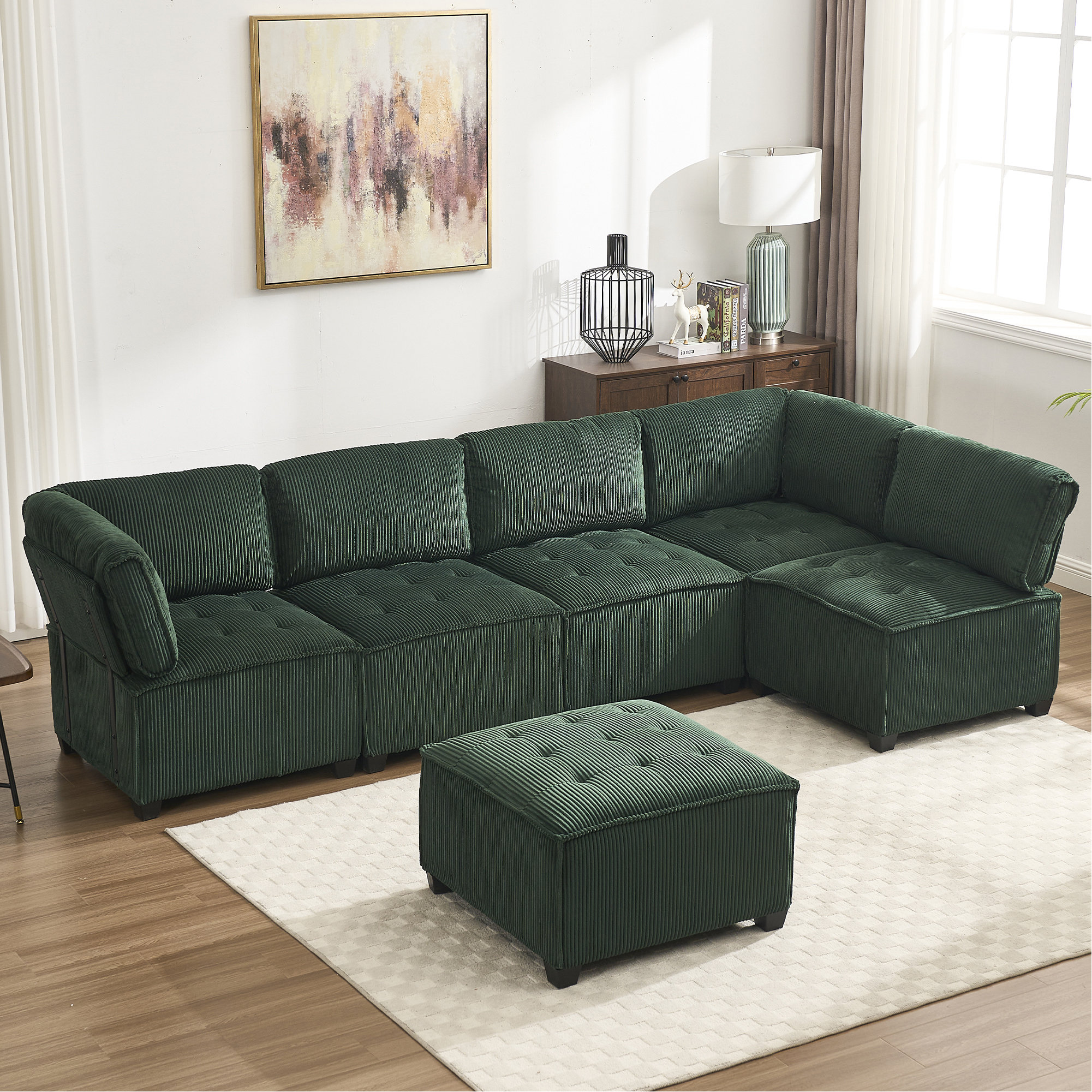 Latitude Run® Modular Sectional Sofa U Shaped Modular Couch With ...