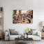 Tuscan Family Dinner Rustic Contemporary Summer Sunset Wall Art Print 1 Piece Wrapped Canvas Wall Art-615841734