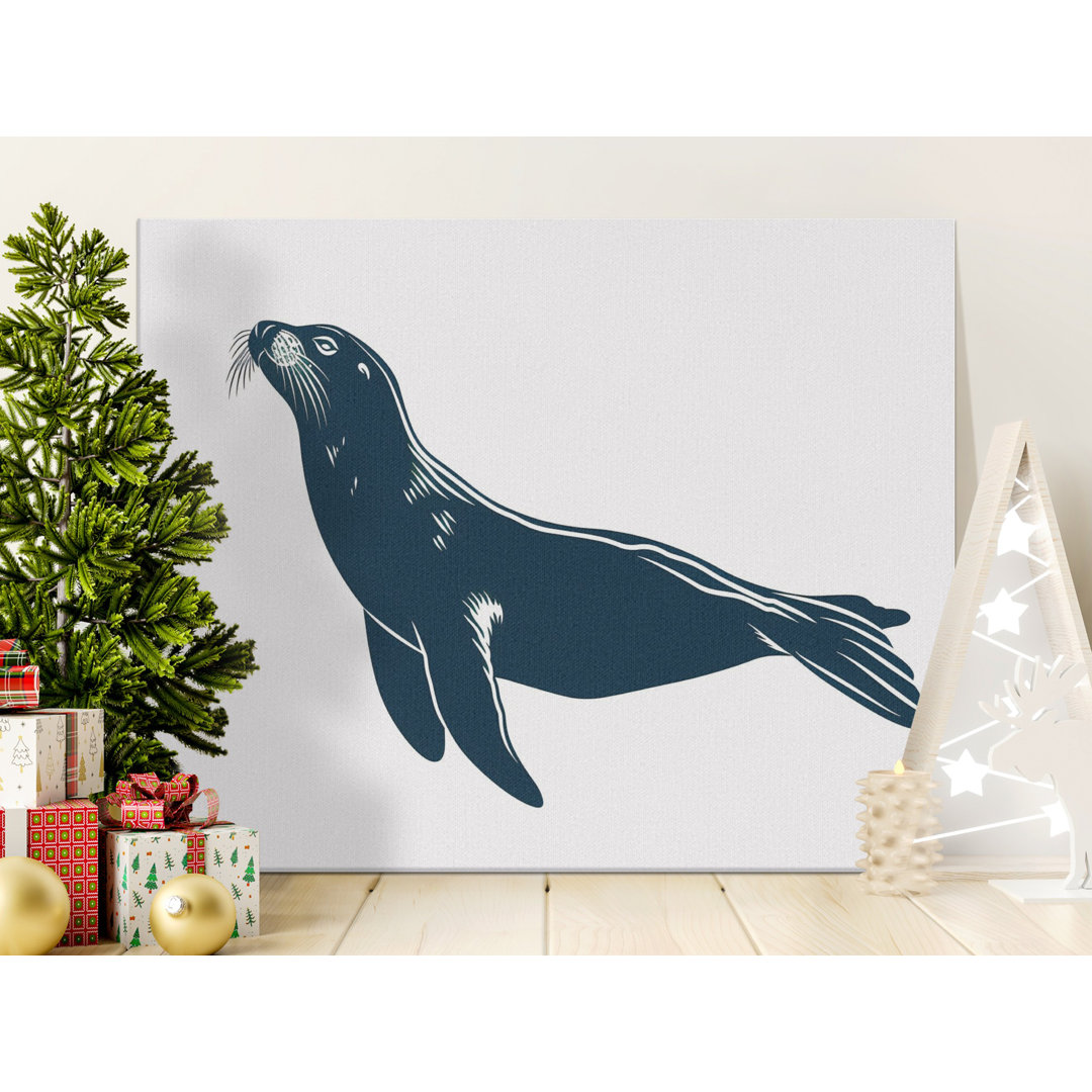 Modern Navy Seal Coastal Wall Art