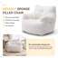 Soft Teddy Fabric Bean Bag Chair-1825452511