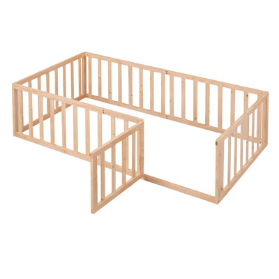 Wood Daybed Frame With Fence