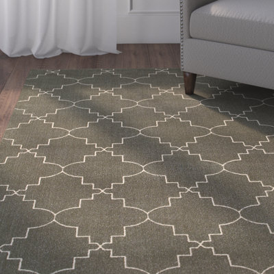 Tapis gris / ivoire Allen Trellis
