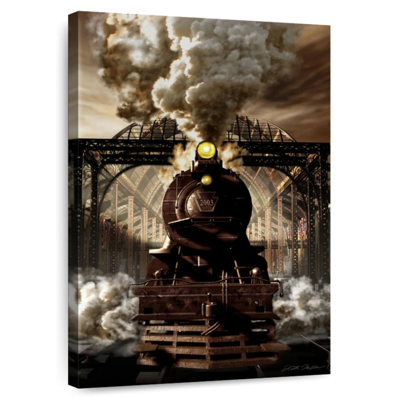 Mehar Industrial Age Of Steam Engine, 45" H x 30" W